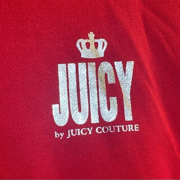 Juicy by Juicy Couture Red Hooded Sweatshirt Size 3X - Picture 3 of 11